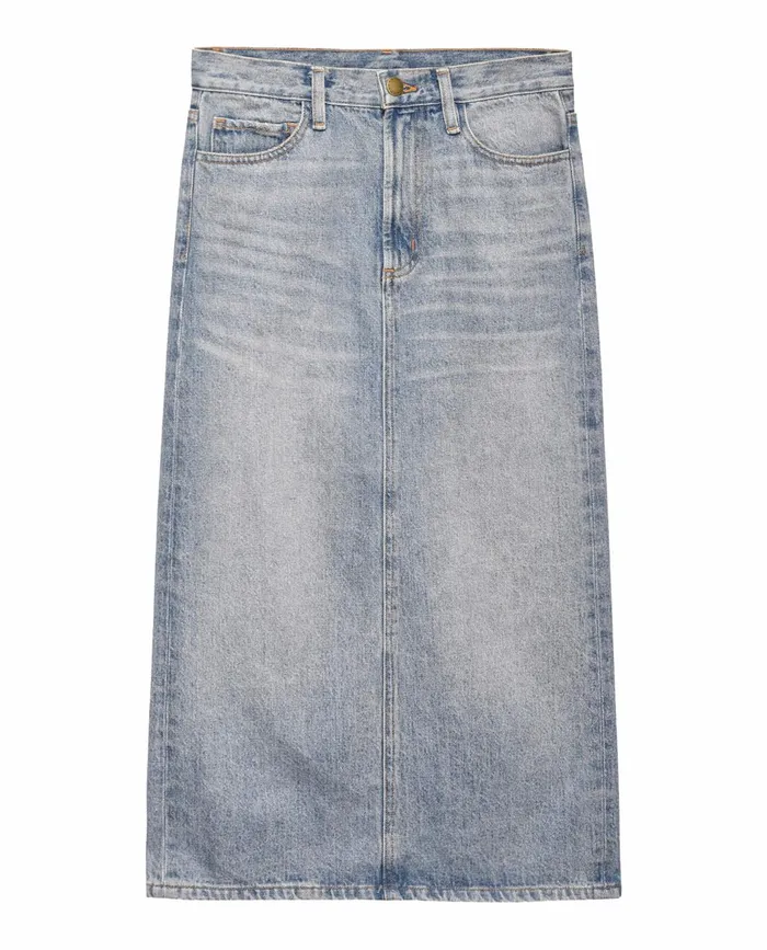 Skirts and Shorts Women The Great The Column Skirt Monterey Wash Skirts and Shorts Women The Great The Column Skirt Monterey Wash