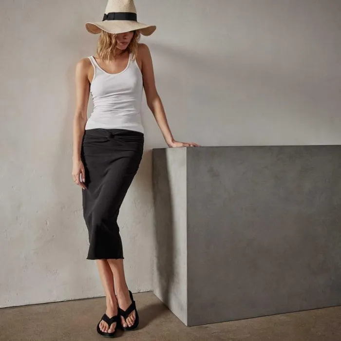 Skirts Women James Perse Sunset Skirt Black