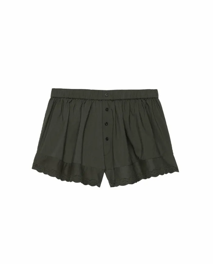Sleep Bottoms Women The Great The Eyelet Tap Short Black Sleep Bottoms Women The Great The Eyelet Tap Short Black