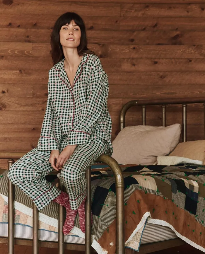 Sleep Bottoms Women The Great The Pajama Pant Winter Pine Plaid Sleep Bottoms Women The Great The Pajama Pant Winter Pine Plaid