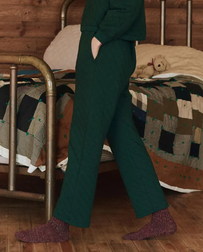 Sleep Bottoms Women The Great The Quilted Pajama Pant Pine Sleep Bottoms Women The Great The Quilted Pajama Pant Pine