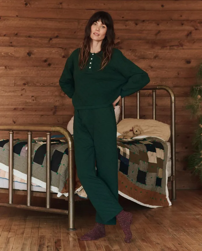 Sleep Bottoms Women The Great The Quilted Pajama Pant Pine Sleep Bottoms Women The Great The Quilted Pajama Pant Pine