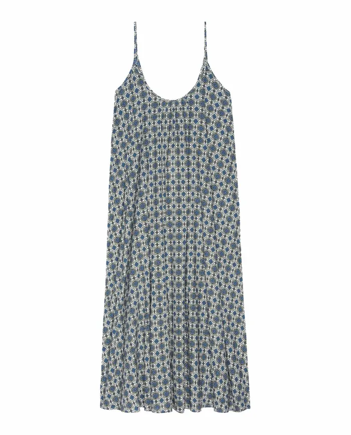 Sleep Dresses Women The Great The Slip Sleep Dress Geo Medallion Print
