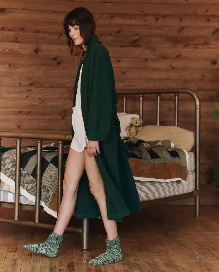 Sleep Robes Women The Great The Quilted Robe Pine Sleep Robes Women The Great The Quilted Robe Pine