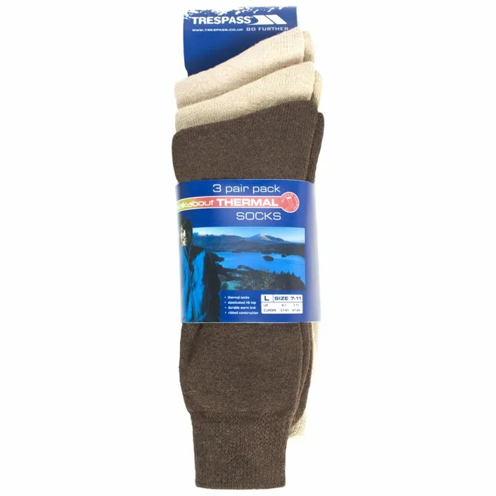 Sliced Casual Socks Stone Fawn Brown Men Trespass Snow Boots