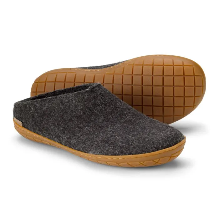 Slippers Men Orvis Glerups Felted Wool SlipOns Charcoal