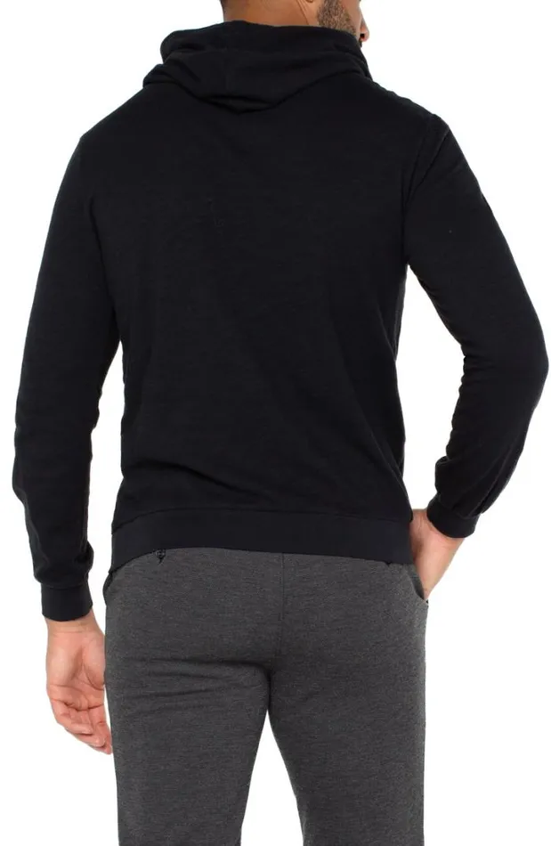 SLUB HOODIES Men Liverpool Los Angeles SLUB KNIT HOODIE Black