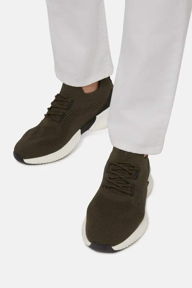 Sneakers Men Boggi Milano Army Green Recycled Yarn Willow Trainers Military Green Sneakers Men Boggi Milano Army Green Recycled Yarn Willow Trainers Military Green