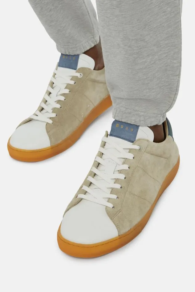 Sneakers Men Boggi Milano White And Grey Leather Trainers White 8211 Light Grey Sneakers Men Boggi Milano White And Grey Leather Trainers White 8211 Light Grey