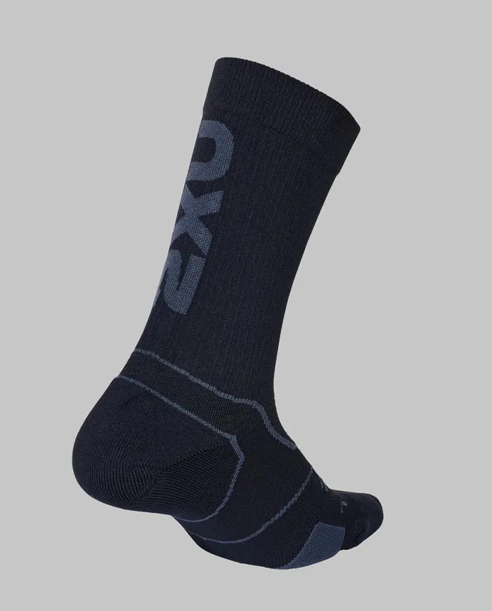 Socks Accessories 2XU Vectr Cushion Crew Socks Blacktitanium