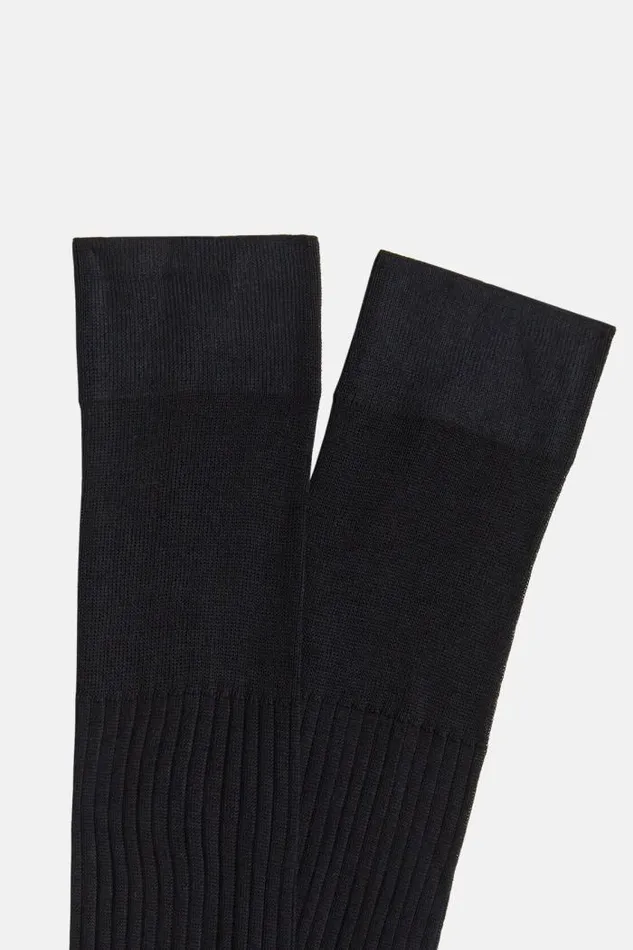 Socks Men Boggi Milano Ribbed Cotton Socks Blue Socks Men Boggi Milano Ribbed Cotton Socks Blue