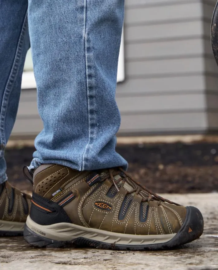 Soft Toe Waterproof Work Boots 8211 Flint II Men KEEN Boots Soft Toe Waterproof Work Boots 8211 Flint II Men KEEN Boots
