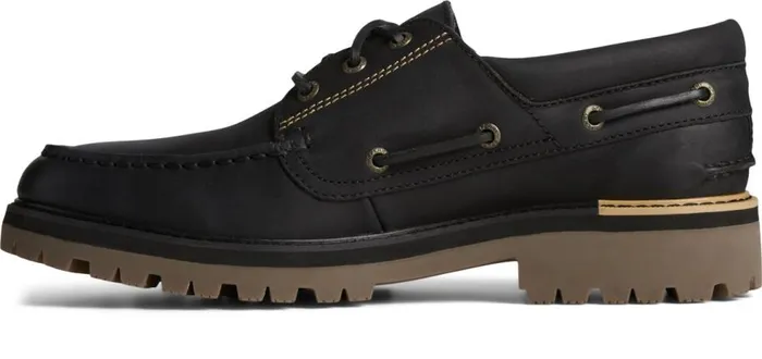 Sperry Boat Shoes Men Authentic Original Lug 3Eye Boat Shoe Black Sperry Boat Shoes Men Authentic Original Lug 3Eye Boat Shoe Black