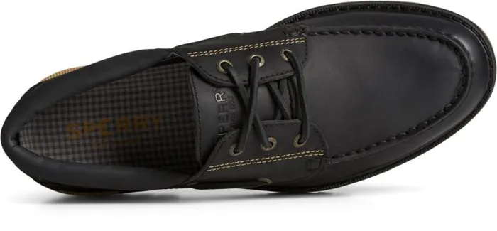 Sperry Boat Shoes Men Authentic Original Lug 3Eye Boat Shoe Black Sperry Boat Shoes Men Authentic Original Lug 3Eye Boat Shoe Black