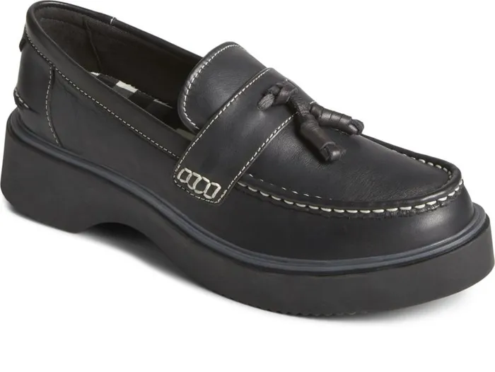 Sperry Flats and Loafers Women Bayside Loafer Black Sperry Flats and Loafers Women Bayside Loafer Black