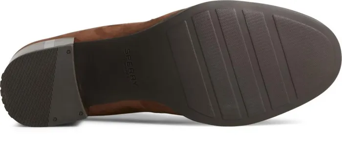 Sperry Flats and Loafers Women Seaport TwoTone Penny Heel Brownivory Sperry Flats and Loafers Women Seaport TwoTone Penny Heel Brownivory