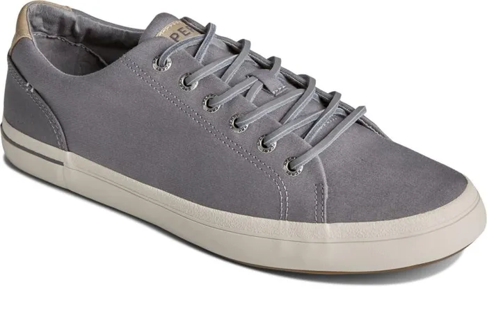Sperry Sneakers Men SeaCycled Striper II Textile Sneaker Grey Sperry Sneakers Men SeaCycled Striper II Textile Sneaker Grey