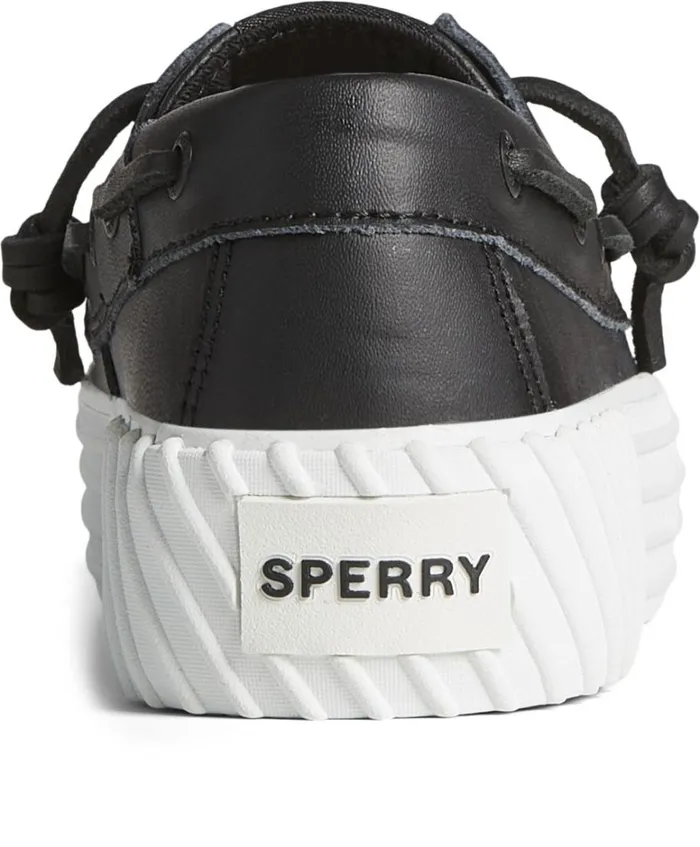 Sperry Sneakers Women Bahama 20 Leather Platform Sneaker Black Sperry Sneakers Women Bahama 20 Leather Platform Sneaker Black