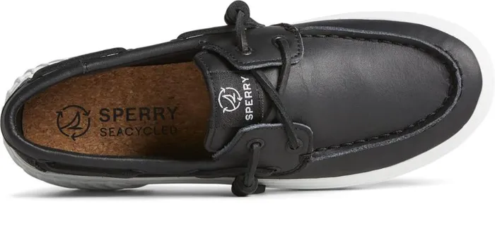 Sperry Sneakers Women Bahama 20 Leather Platform Sneaker Black Sperry Sneakers Women Bahama 20 Leather Platform Sneaker Black