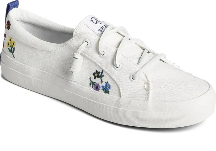 Sperry Sneakers Women Crest Vibe Floral Sneaker White Sperry Sneakers Women Crest Vibe Floral Sneaker White