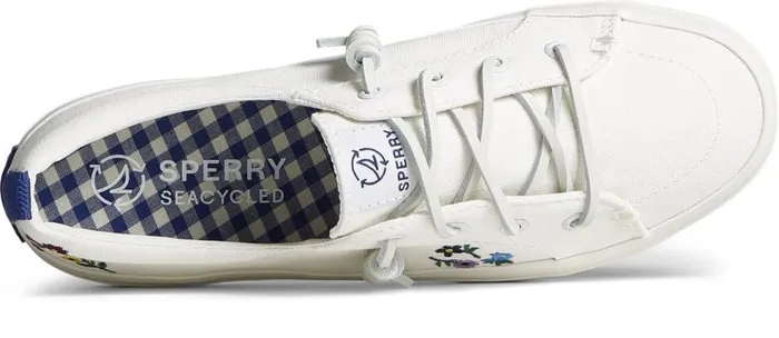 Sperry Sneakers Women Crest Vibe Floral Sneaker White Sperry Sneakers Women Crest Vibe Floral Sneaker White