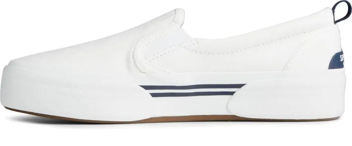Sperry Sneakers Women Pier Wave Platform Slip On Sneaker White