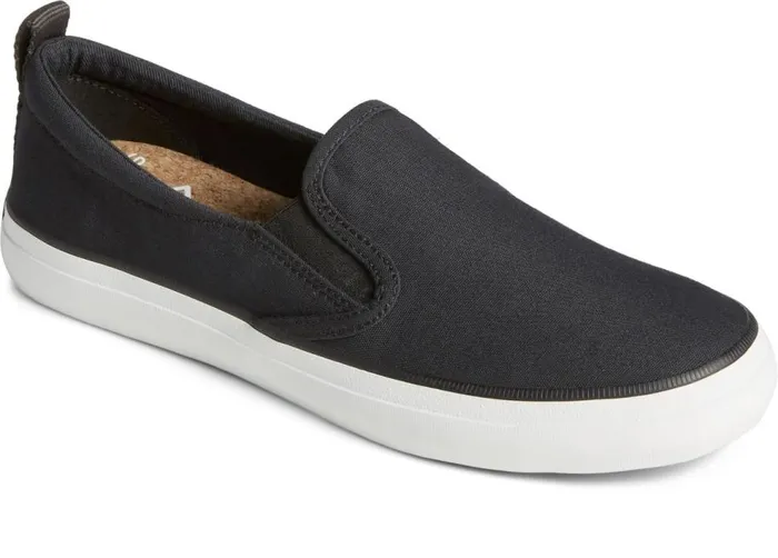 Sperry Sneakers Women SeaCycled Crest Twin Gore Canvas Sneaker Black Sperry Sneakers Women SeaCycled Crest Twin Gore Canvas Sneaker Black