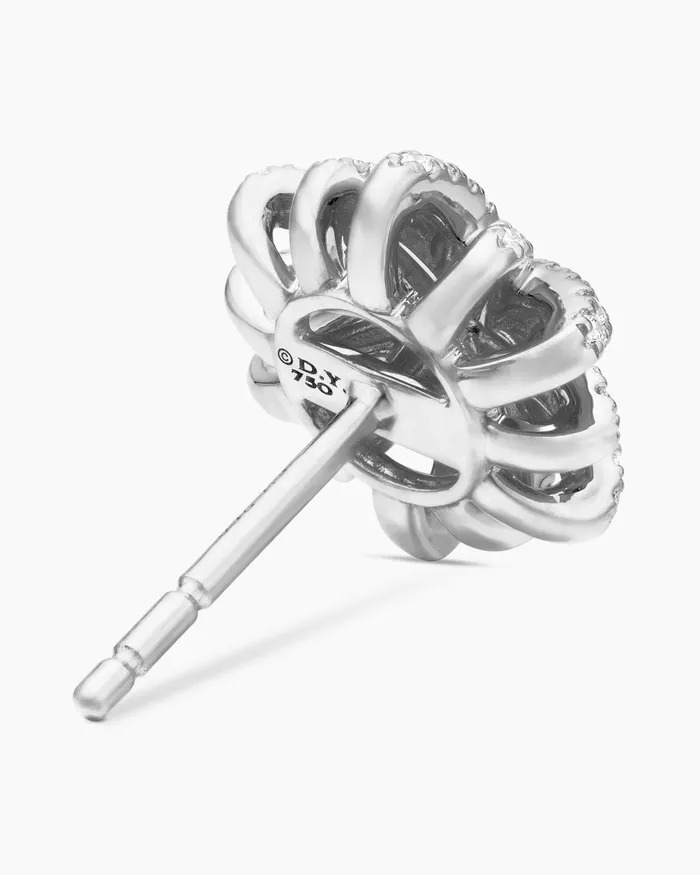 Starburst Stud Earrings In 18K White Gold With Diamonds 117mm Women David Yurman Stud Starburst Stud Earrings In 18K White Gold With Diamonds 117mm Women David Yurman Stud