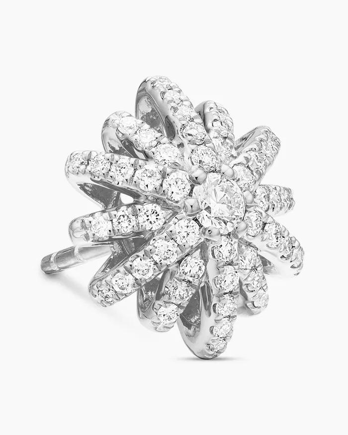 Starburst Stud Earrings In 18K White Gold With Diamonds 117mm Women David Yurman Stud Starburst Stud Earrings In 18K White Gold With Diamonds 117mm Women David Yurman Stud