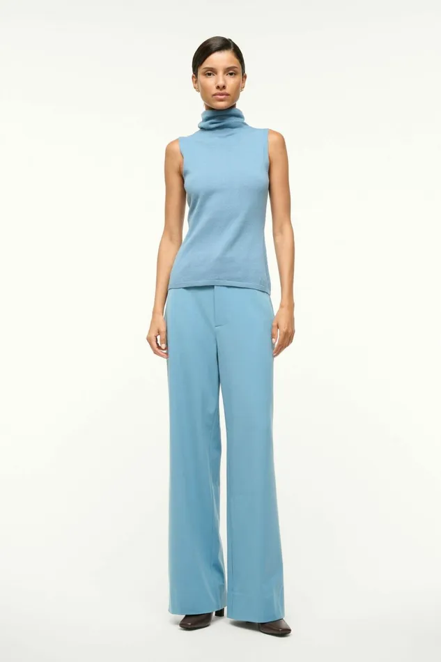 STAUD CANAL TOP Slate Blue Women Tops STAUD CANAL TOP Slate Blue Women Tops