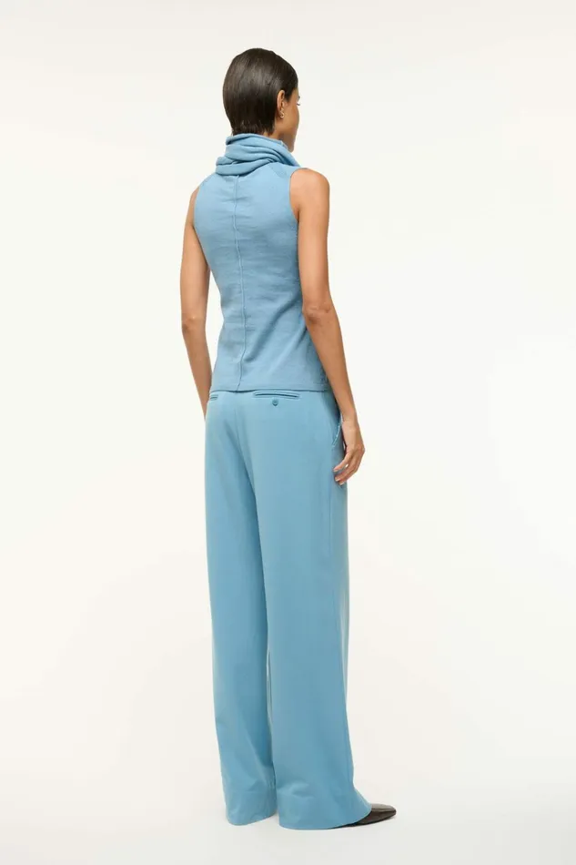 STAUD CANAL TOP Slate Blue Women Tops STAUD CANAL TOP Slate Blue Women Tops