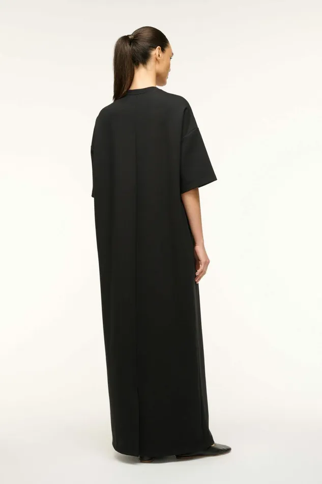 STAUD CAPSULE MAXI DRESS Black Women Dresses STAUD CAPSULE MAXI DRESS Black Women Dresses