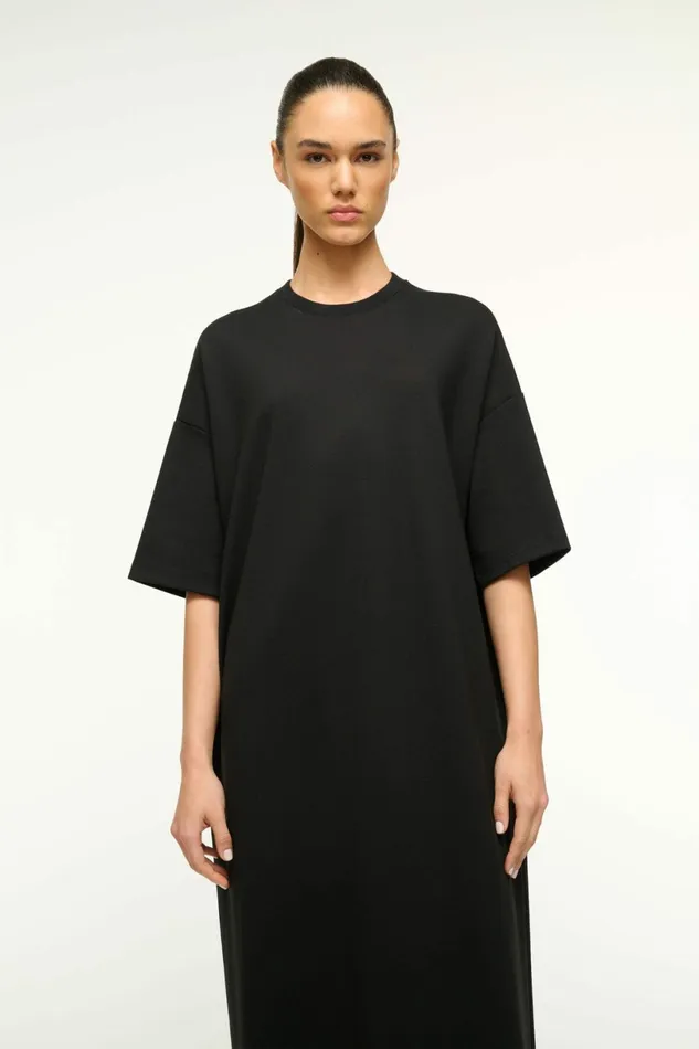 STAUD CAPSULE MAXI DRESS Black Women Dresses STAUD CAPSULE MAXI DRESS Black Women Dresses