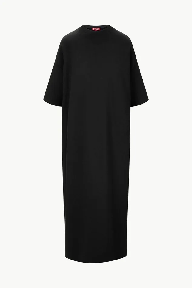 STAUD CAPSULE MAXI DRESS Black Women Dresses STAUD CAPSULE MAXI DRESS Black Women Dresses
