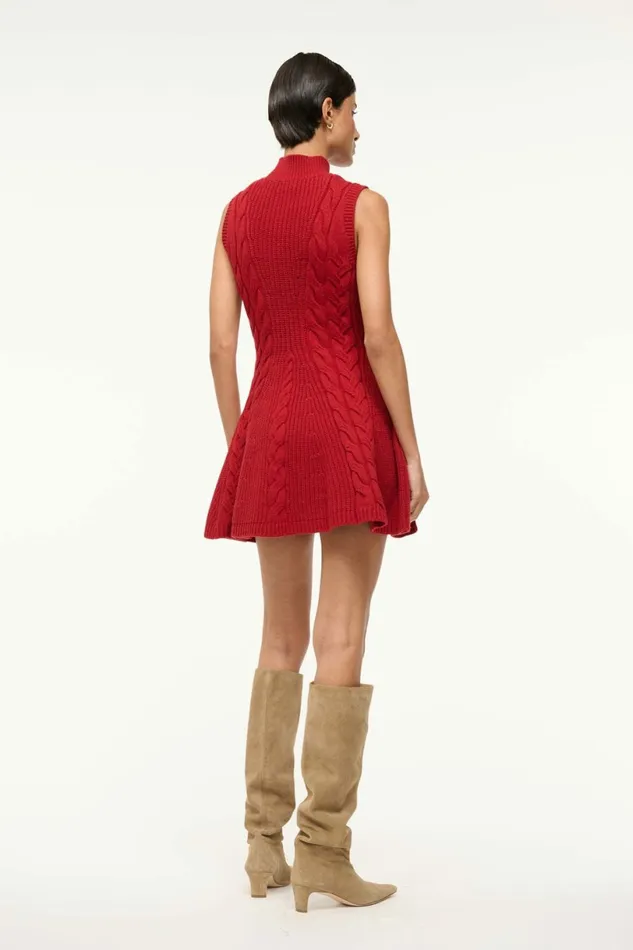 STAUD CHARADE DRESS Rouge Women Dresses STAUD CHARADE DRESS Rouge Women Dresses