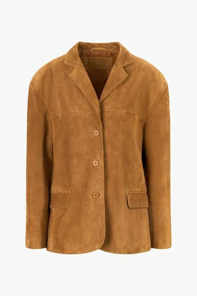 STAUD CORRINE JACKET Tan Women Outerwear and Jackets STAUD CORRINE JACKET Tan Women Outerwear and Jackets