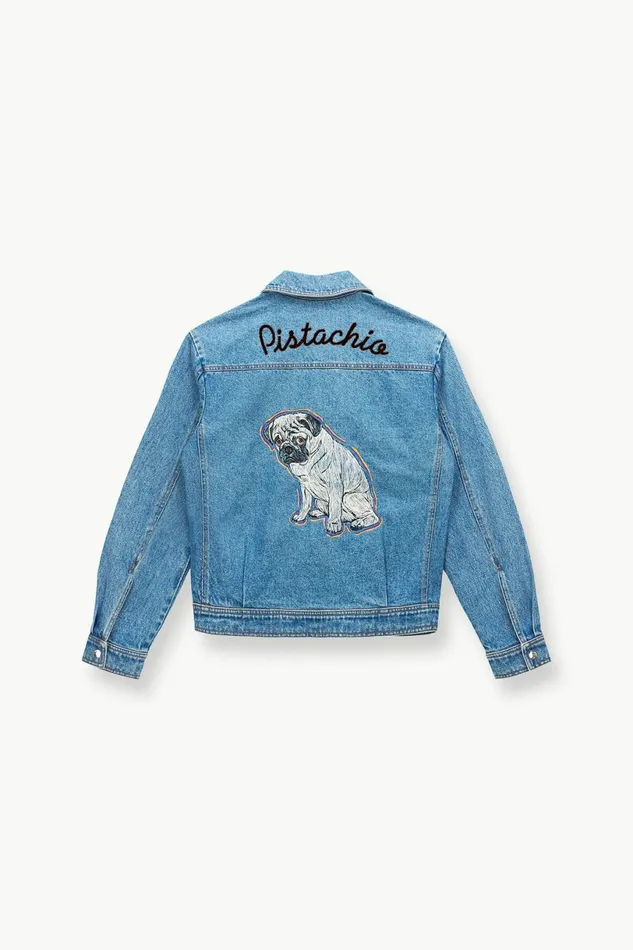 STAUD CUSTOM X CBONZ OVERSIZED RYAN DENIM JACKET Medium Wash Pet Outerwear and Jackets STAUD CUSTOM X CBONZ OVERSIZED RYAN DENIM JACKET Medium Wash Pet Outerwear and Jackets