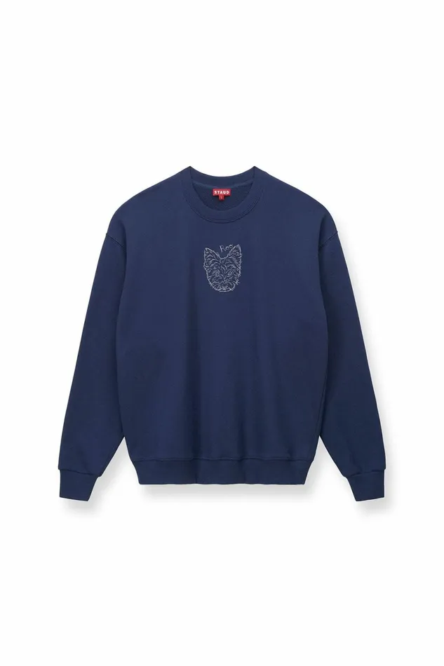 STAUD CUSTOM X CBONZ OVERSIZED SWEATSHIRT Navy Pet Custom Clothing