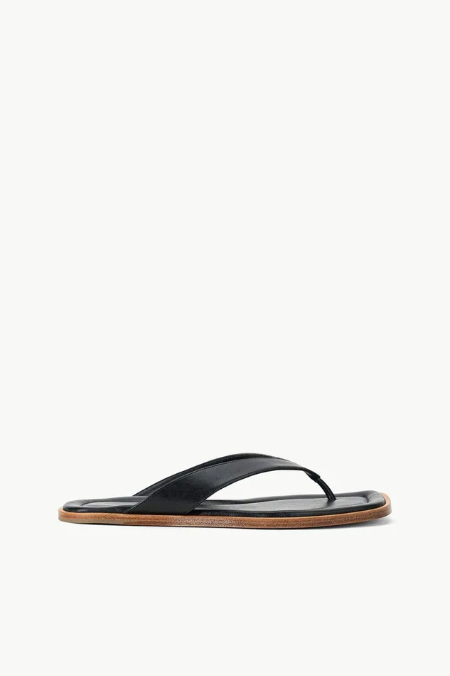 STAUD DANTE THONG SLIDE Black Women Swim