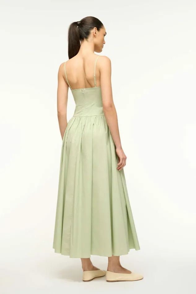STAUD DENA DRESS Pale Jade Women Dresses STAUD DENA DRESS Pale Jade Women Dresses
