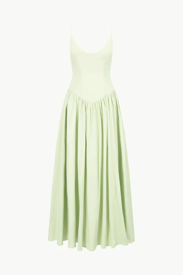 STAUD DENA DRESS Pale Jade Women Dresses STAUD DENA DRESS Pale Jade Women Dresses