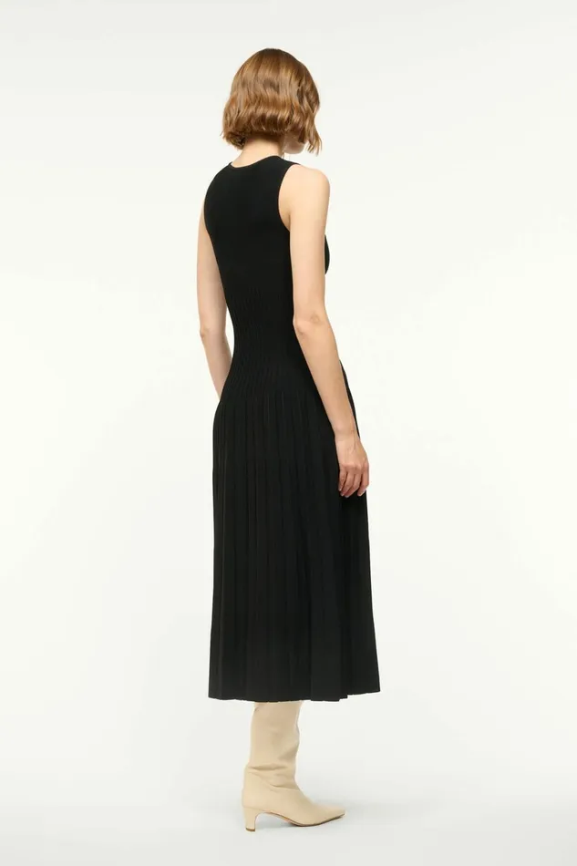 STAUD ELYSE DRESS Black Women Dresses STAUD ELYSE DRESS Black Women Dresses