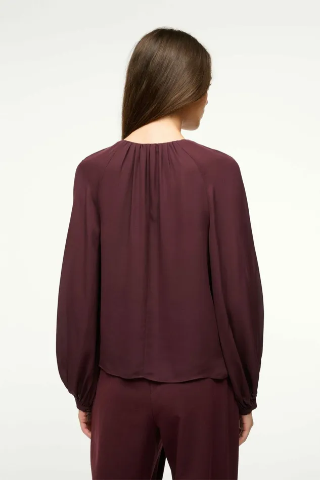 STAUD FABIAN TOP Merlot Women Silk STAUD FABIAN TOP Merlot Women Silk