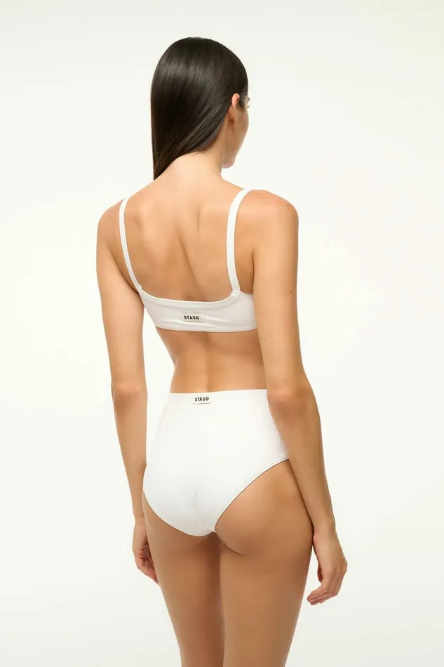 STAUD GIA BIKINI TOP Bright White Women Swim STAUD GIA BIKINI TOP Bright White Women Swim