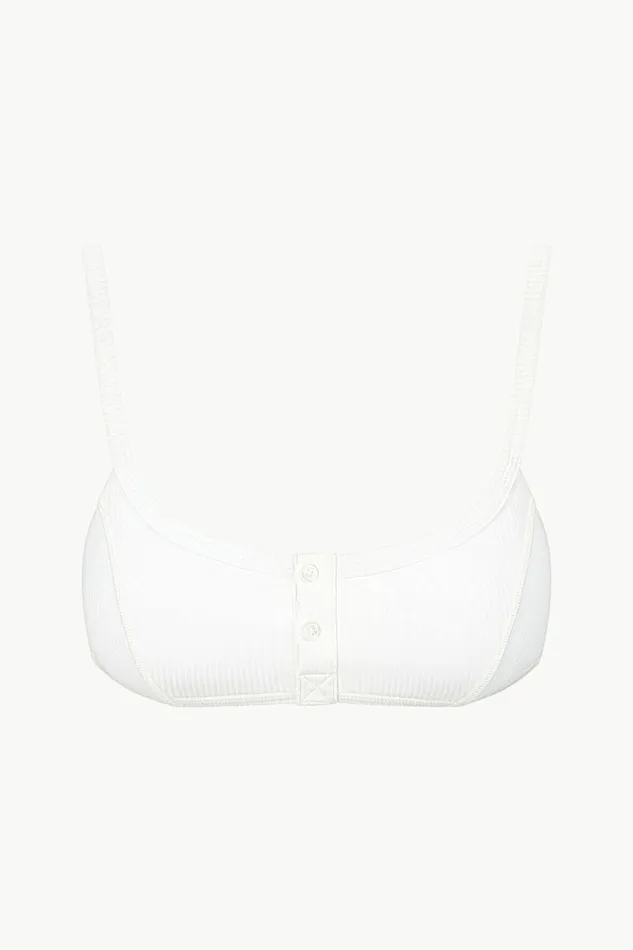 STAUD GIA BIKINI TOP Bright White Women Swim STAUD GIA BIKINI TOP Bright White Women Swim