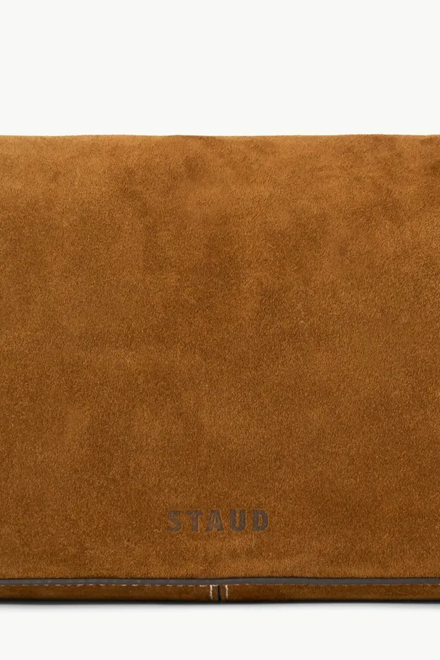 STAUD HARLOW BAG Tan Suede Women Shoulder STAUD HARLOW BAG Tan Suede Women Shoulder