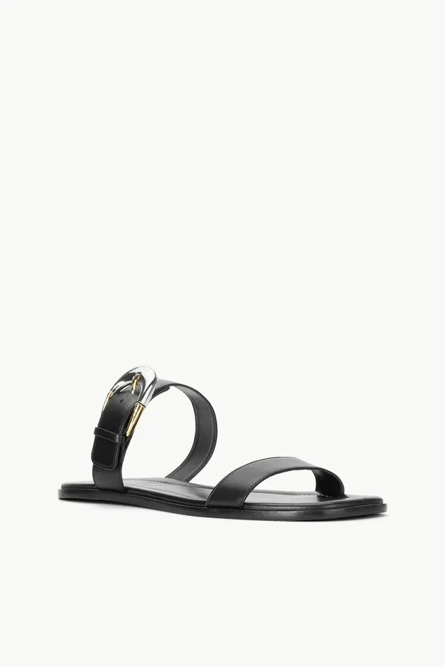 STAUD HARLOW FLAT SANDAL Black Women Swim STAUD HARLOW FLAT SANDAL Black Women Swim
