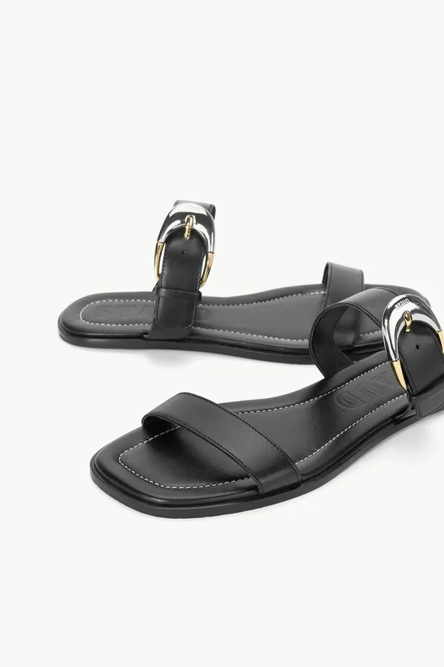 STAUD HARLOW FLAT SANDAL Black Women Swim STAUD HARLOW FLAT SANDAL Black Women Swim