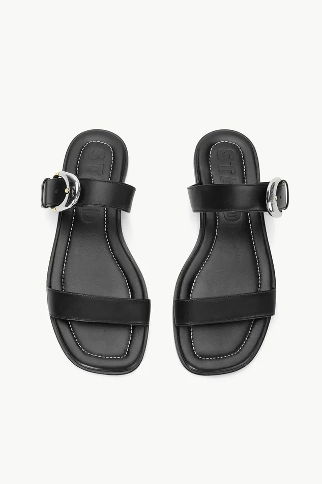STAUD HARLOW FLAT SANDAL Black Women Swim STAUD HARLOW FLAT SANDAL Black Women Swim