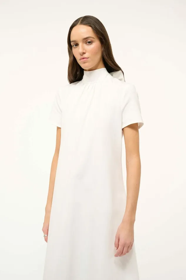 STAUD ILANA DRESS White Women Dresses STAUD ILANA DRESS White Women Dresses